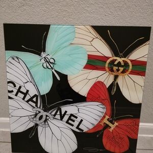 Chanel and Gucci Butterfly Art Print